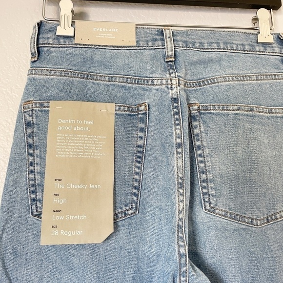 NWT EVERLANE Original Cheeky Jeans Sky Blue 28 - Picture 6 of 12